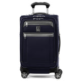 Travelpro Platinum Elite Softside Expandable Carry on Luggage, 8 Wheel Spinner Suitcase, USB Port, Suiter, Men and Women, Dark Blue, Carry On 21-Inch