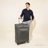 Travelpro Platinum Elite Softside Expandable Checked Luggage, 8 Wheel Spinner Large Suitcase, TSA Lock, Men and Women, Coastal Blue, Checked Large 29 - Inch