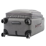 Travelpro Platinum Elite Softside Expandable Checked Luggage, 8 Wheel Spinner Suitcase, TSA Lock, Men and Women, Vintage Grey, Checked Medium 25 - Inch