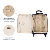 Travelpro Runway 3 piece Luggage Set, Carry on UnderSeat Luggage Soft Tote, Carry - on & Convertible Medium to Large 28 - Inch Check - in Expandable Luggage, 4 Spinner Wheels, Softside Suitcase, Blue