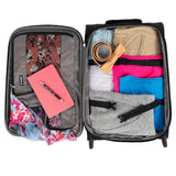 Travelpro Tourlite Softside 22" Expandable Carry - On Rollaboard (2 - Wheel) Lightweight Luggage, Black Suitcase