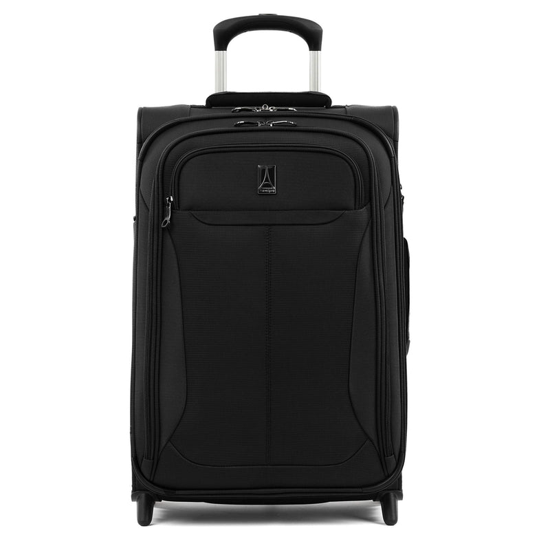 Travelpro Tourlite Softside 22" Expandable Carry - On Rollaboard (2 - Wheel) Lightweight Luggage, Black Suitcase