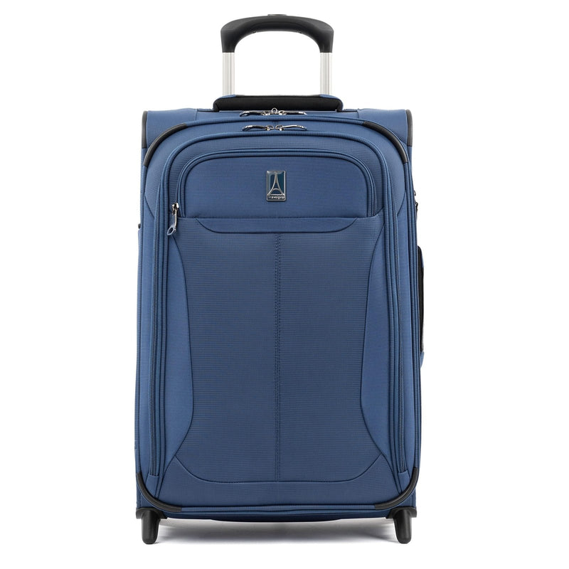 Travelpro Tourlite Softside 22" Expandable Carry - On Rollaboard (2 - Wheel) Lightweight Luggage, Blue Suitcase