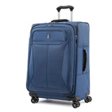 Travelpro Tourlite Softside 25" Expandable Luggage with 4 Spinner Wheels, Lightweight Suitcase, Checked Medium, Blue