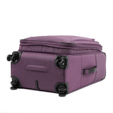 Travelpro Tourlite Softside 25" Expandable Luggage with 4 Spinner Wheels, Lightweight Suitcase, Checked Medium, Deep Purple
