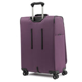 Travelpro Tourlite Softside 25" Expandable Luggage with 4 Spinner Wheels, Lightweight Suitcase, Checked Medium, Deep Purple