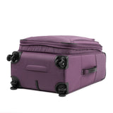 Travelpro Tourlite Softside 25" Expandable Luggage with 4 Spinner Wheels, Lightweight Suitcase, Checked Medium, Deep Purple