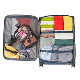 Travelpro Tourlite Softside 29" Expandable Luggage with 4 Spinner Wheels, Lightweight Suitcase, Checked Large, Blue