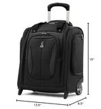 Travelpro Tourlite Softside Lightweight Rolling Underseat Compact Carry - On Upright 2 Wheel Bag, Men and Women, Black, 15 - Inch