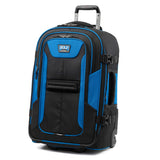 Travelpro Unisex - Adult Bold - Softside Expandable Rollaboard Upright Luggage, Blue/Black, Checked - Medium 25 - Inch