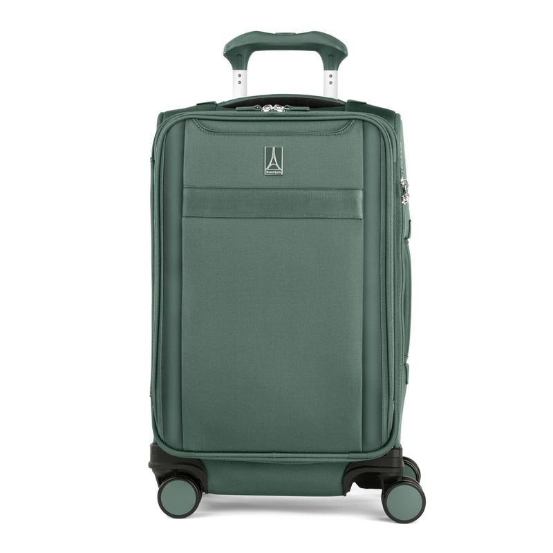 Travelpro VersaPack+ Lightweight Softside Expandable Carry on Luggage, 8 Spinner Suitcase, TSA Lock, Men and Women, Carry On 21-Inch, | Backpacks4Less