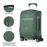 Travelpro VersaPack+ Lightweight Softside Expandable Carry on Luggage, 8 Spinner Suitcase, TSA Lock, Men and Women, Compact Carry On 20 - Inch, Desert Sage Green