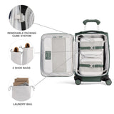 Travelpro VersaPack+ Lightweight Softside Expandable Carry on Luggage, 8 Spinner Suitcase, TSA Lock, Men and Women, Compact Carry On 20 - Inch, Desert Sage Green
