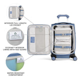 Travelpro VersaPack+ Lightweight Softside Expandable Carry on Luggage, 8 Spinner Suitcase, TSA Lock, Men and Women, Compact Carry On 20 - Inch, Elemental Blue