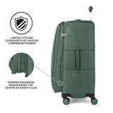 Travelpro VersaPack+ Lightweight Softside Expandable Checked Luggage, 8 Spinner Suitcase, TSA Lock, Men and Women, Checked Large 29 - Inch, Desert Sage Green
