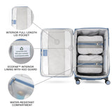Travelpro VersaPack+ Lightweight Softside Expandable Checked Luggage, 8 Spinner Suitcase, TSA Lock, Men and Women, Checked Large 29 - Inch, Elemental Blue