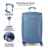Travelpro VersaPack+ Lightweight Softside Expandable Checked Luggage, 8 Spinner Suitcase, TSA Lock, Men and Women, Checked Large 29 - Inch, Elemental Blue