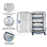 Travelpro VersaPack+ Lightweight Softside Expandable Checked Luggage, 8 Spinner Suitcase, TSA Lock, Men and Women, Checked Large 29 - Inch, Estate Blue