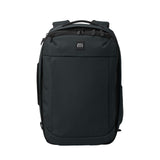 TravisMathew Lateral Convertible Travel Backpack/Briefcase with Laptop Compartment & Trolley Sleeve, Black