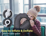 TREKOLOGY Inflatable Neck Pillow for Traveling - Inflatable Travel Pillow for Airplanes - Neck Air Pillow, Blow Up Travel Pillows for Neck Support