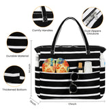 Trifabricy Beach Bags for Women Waterproof Sandproof Women Tote Bag, Large Beach Bag with Zipper for Gym Grocery Travel Vocation with Wet Pocket