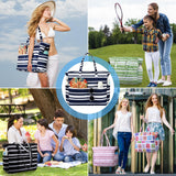 Trifabricy Beach Bags for Women Waterproof Sandproof Women Tote Bag, Large Beach Bag with Zipper for Gym Grocery Travel Vocation with Wet Pocket