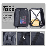 Tripcomp Luggage 4 Piece Set, Hardshell ABS Suitcase Set with Double Spinner Wheels, Lightweight Durable Large Luggage set, Carry On and Checked Travel Luggage, Olive Green