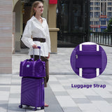 TRIPLAYER Carry On Luggage 22x14x9 Airline Approved, 20 Inch Expandable Hardshell Luggage Carry - on Suitcases with Spinner Wheels, Carry On Suitcase Set for Women (PURPLE)