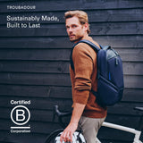Troubadour Apex 4.0 - 22L Premium Laptop Backpack - Ergonomic & Water Resistant - Designed for Work and Travel - Black