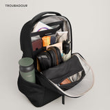 Troubadour Apex 4.0 - 22L Premium Laptop Backpack - Ergonomic & Water Resistant - Designed for Work and Travel - Black