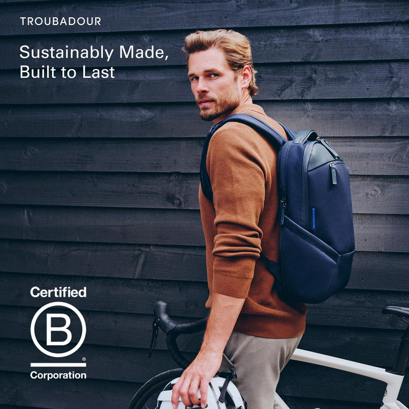 Troubadour Apex 4.0 - 22L Premium Laptop Backpack - Ergonomic & Water Resistant - Designed for Work and Travel - Black