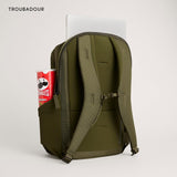 Troubadour Neo Backpack - 22L Lightweight Laptop Backpack - Ergonomic & Water Resistant - Versatile Style for Work and Travel - Bronzed Olive