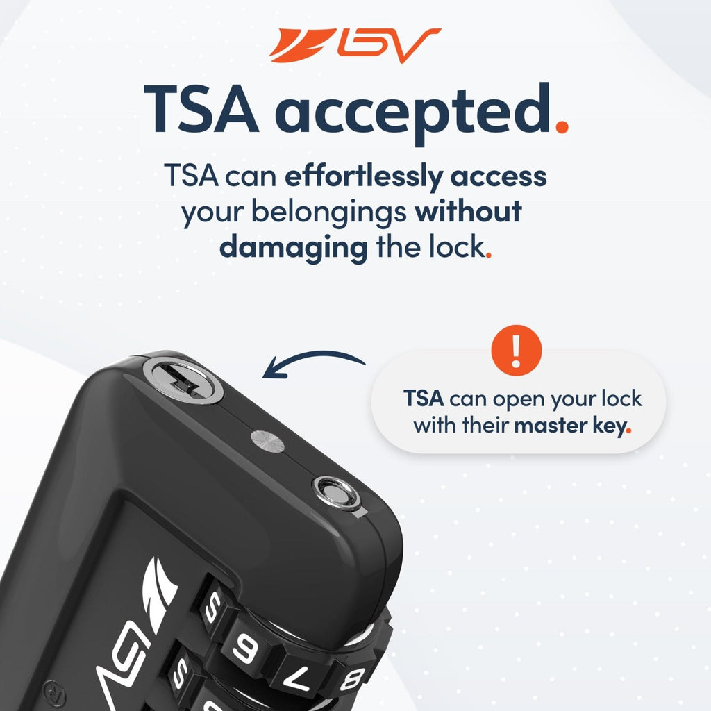 TSA Accepted Luggage Travel Lock, Set - Your - Own Combination Lock for School Gym Locker, Luggage Suitcase Baggage Locks, Filing Cabinets, Toolbox, Case (Black, 2 Pack)