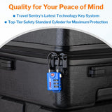 TSA Approved Cable Luggage Locks, Re - settable Combination with Alloy Body