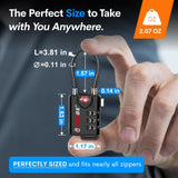 TSA Approved Cable Luggage Locks, Re - settable Combination with Alloy Body, Black 1 Lock.