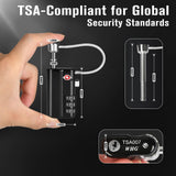 TSA Approved Gun Case Lock - Heavy - Duty Guns Case Lock with Durable & Cut Resistant Alloy Steel Shank Gun Lock, Secure TSA Locks for Guns Case for Firearm Travel Case, Pistol Cases and Rifle Cases