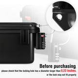 TSA Approved Gun Case Lock - Heavy - Duty Guns Case Lock with Durable & Cut Resistant Alloy Steel Shank Gun Lock, Secure TSA Locks for Guns Case for Firearm Travel Case, Pistol Cases and Rifle Cases