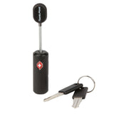 TSA Approved Luggage Locks with Keys for Travel – Flexible Ultra Secure Mini Key Padlock & Metal Zinc Alloy Material – Black