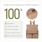 TSD Brand Canvas Backpack Lightweight Travel Daypack Carry On Laptop Backpack Hiking Casual Daypack Backpack (Khaki)