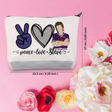 TSOTMO TV Show Merchandise Gifts Peace Love Steve Cosmetic Bag For Steve Fans TV Show Inspired Bag Gifts For TV Show Lovers Gift (Steve)