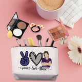 TSOTMO TV Show Merchandise Gifts Peace Love Steve Cosmetic Bag For Steve Fans TV Show Inspired Bag Gifts For TV Show Lovers Gift (Steve)