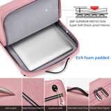 TUDEQU Laptop Bag 15.6 inch with Strap,Computer Bag,Laptop Case 15.6 inch,Laptop Sleeve 15.6 inch,Pink Laptop Bag 15.6 Women