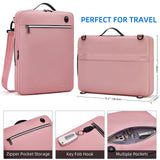 TUDEQU Laptop Bag 15.6 inch with Strap,Computer Bag,Laptop Case 15.6 inch,Laptop Sleeve 15.6 inch,Pink Laptop Bag 15.6 Women