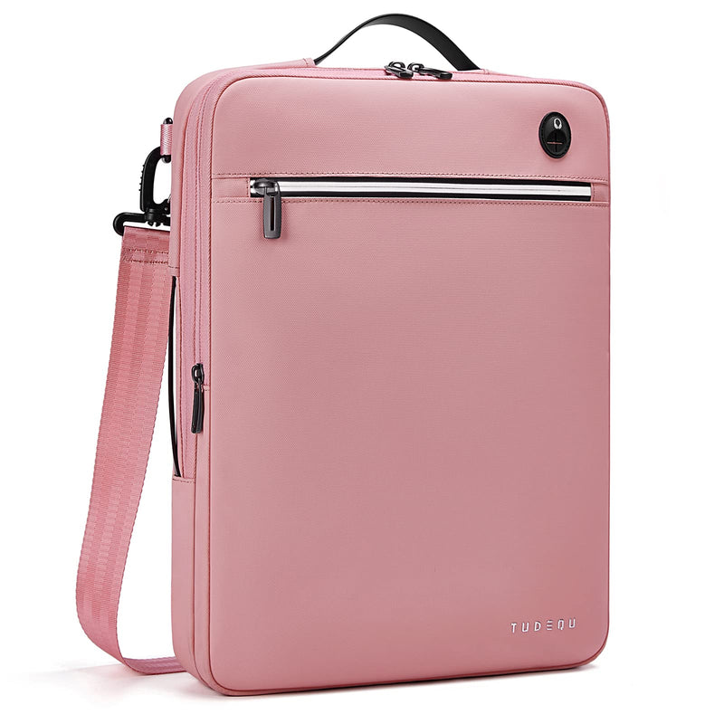 TUDEQU Laptop Bag 15.6 inch with Strap,Computer Bag,Laptop Case 15.6 inch,Laptop Sleeve 15.6 inch,Pink Laptop Bag 15.6 Women
