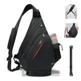 TUDEQU Sling Bag for Women,8 Pockets Sling Bag One Strap Small Crossbody Backpack for Women,19L Sling Backpack Travel Hiking Outdoor Walking Daypack