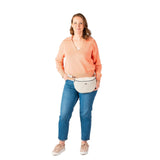 Tumble Satin Luxe VL Belt Bag, METALLIC BLUE MOON