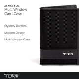 Tumi 01192274 ALPHA SLG Multi - Window Card Case Official Genuine Product, Black, One Size