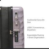 TUMI - 19 Degree Continental Expandable 4 Wheeled Carry - On - Carry - On Bag - Travel Accessories - 21.8" X 15.8" X 9.0" - Moon Rock