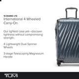 TUMI - 19 Degree Lite 4 Wheel Luggage - Lightweight and Highly Durable, Modern Contour, Hard Shell Men's and Women's Suitcase - 21.75" International Carry - On, Pavement
