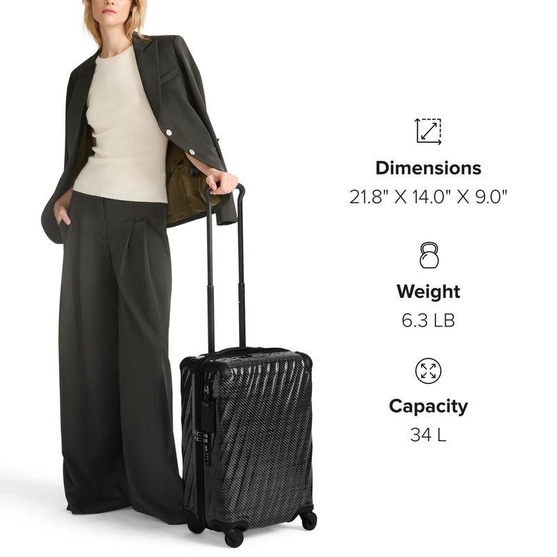 TUMI - 19 Degree Lite 4 Wheel Luggage - Lightweight and Highly Durable, Modern Contour, Hard Shell Men's and Women's Suitcase - 21.75" International Carry - On, Pavement